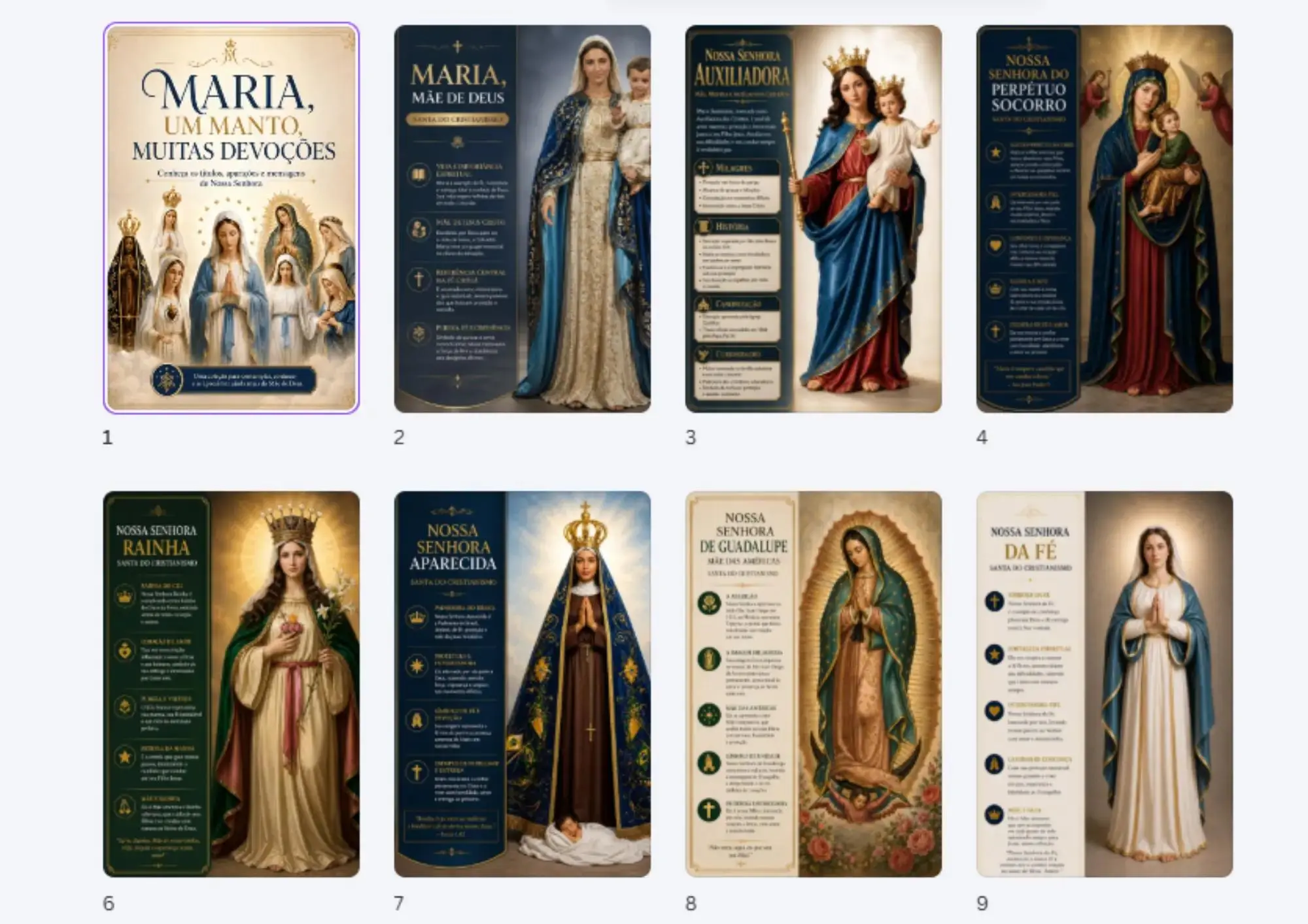Mockup do bônus Devoções Marianas
