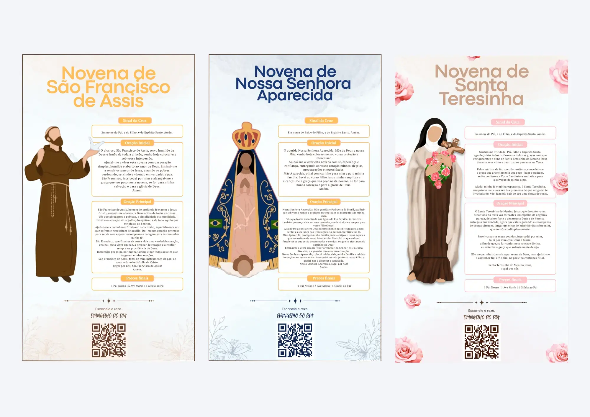 Mockup do bônus Coleção Novenas de Fé