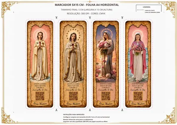 Mockup da coleção Nossa Senhora e devoções