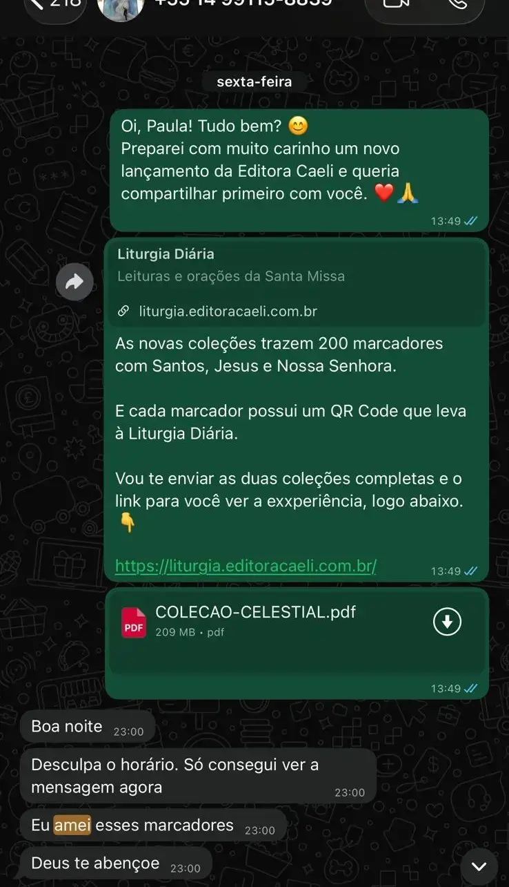 Captura de tela do depoimento 3